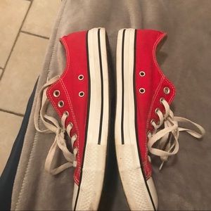 Woman’s size 11 cherry red Converse Shoes Summer
